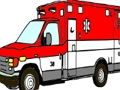 Ambulance Trucks Coloring Pages 