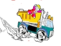 Lego Trucks Coloring 