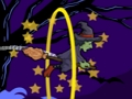 Flying witch halloween 