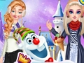 Princesses And Olaf's Winter Style 