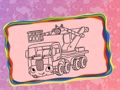 Funny Trucks Coloring 