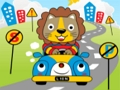 Animals Drive Jigsaw 