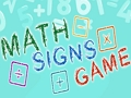 Math Signs Game 