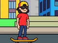 Skateboard Wheelie 