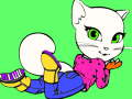 Talking Angela Coloring Book 
