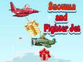 Snowman and Fighter Jet 