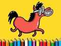 Back To School: Pony Coloring Book 