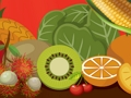 Fruits and Vegetables Word for Kids 