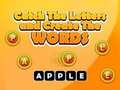 Catch The Letters And Create The Words 