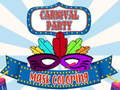 Carnival Party Mask Coloring 