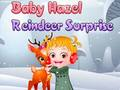Baby Hazel. Reindeer surprise 