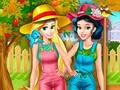 Princesses Working In the Garden 