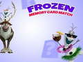 Frozen Memory Card Match 