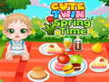 Cute Twin Spring Time 