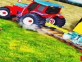 Heavy Duty Tractor Towing Train 