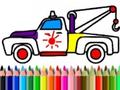 Back To School: Truck Coloring Book 