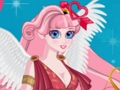 Cute Cupid is preparing for Valentine's Day 