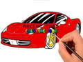 Racing Cars Coloring book 