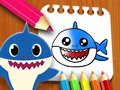 Baby Shark Coloring Book 