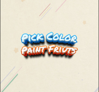 Pick Color Paint Fruits 