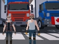Truck And Police 