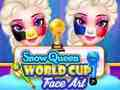 Snow queen world cup face art 