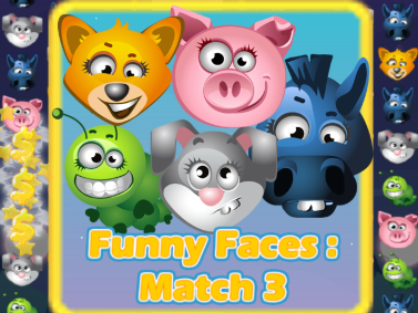 Funny Faces Match-3 7 