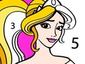 Princess Coloring By Number 