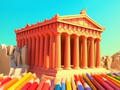 Coloring Book: Parthenon Temple 