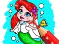 Coloring Book: Mermaid 