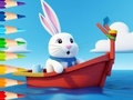Coloring Book: Sailing Rabbit 