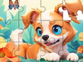Jigsaw Puzzle: Dog And Garden 
