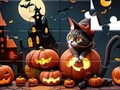 Jigsaw Puzzle: Halloween Cat 