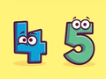 Coloring Book: Number 4-5 