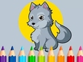 Coloring Book: Wolf 
