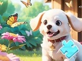 Jigsaw Puzzle: Dog In Garden 