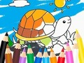 Coloring Book: Sunny Turtle 
