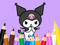 Coloring Book: Kuromi Carries Bag 