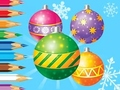 Coloring Book: Christmas Decorate Balls 