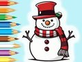 Coloring Book: Snowman Family 