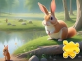Jigsaw Puzzle: Rabbit And Squirrels 
