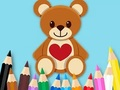 Coloring Book: Toy Bear 