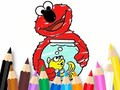 Coloring Book: Elmo New Friend 