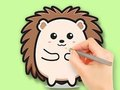 Coloring Book: Cute Hedgehog 
