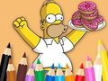 Coloring Book: Simpson Doughnut 