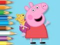 Coloring Book: Peppa With Toy Bear 