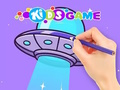 Coloring Book: Spaceship In Planet 