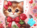 Jigsaw Puzzle: Bowknot Cat 