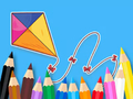 Coloring Book: Bowknot Kite 