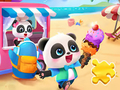 Jigsaw Puzzle: Baby Panda Ice Cream Car 